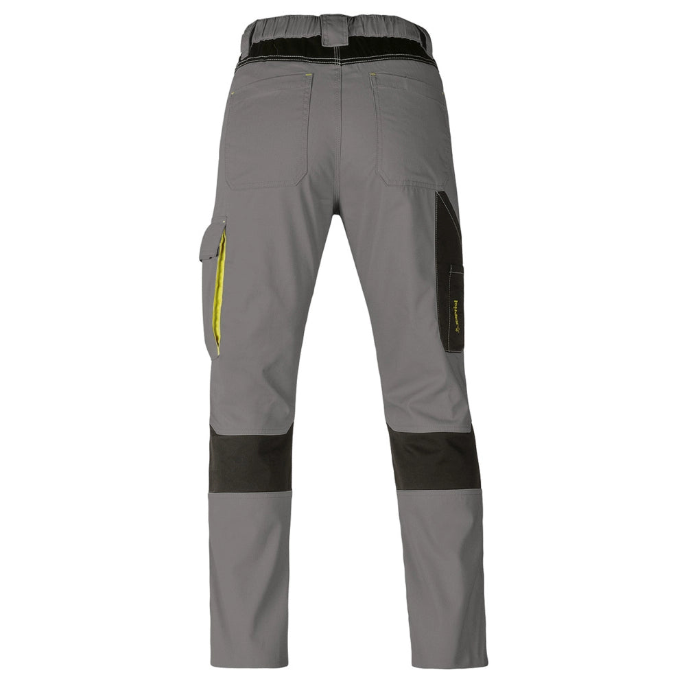 PANTALONE DA LAVORO KAVIR GRIGIO/NERO TG.S TASCHE PORTAUTENSILI KAPRIOL 35570