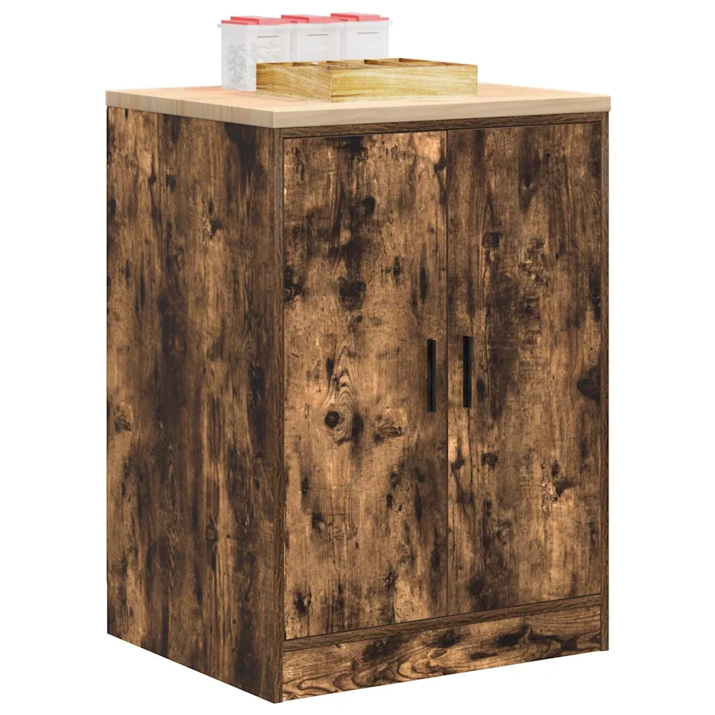 Armadietto da Garage in Rovere Affumicato 60x51x85 cm 860575