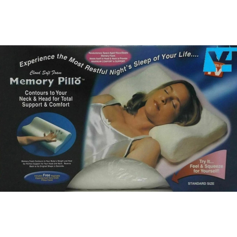 Trade Shop - Cuscino In Memory Morbido Supporto Per Sollievo Sostegno Comfort Collo Testa Schiena -