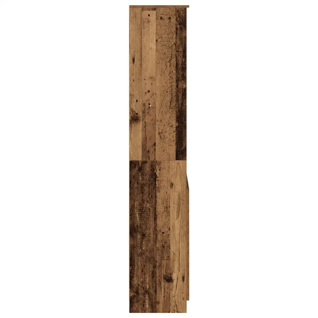 Credenza Legno Antico 70x35x180 cm in Legno Multistrato