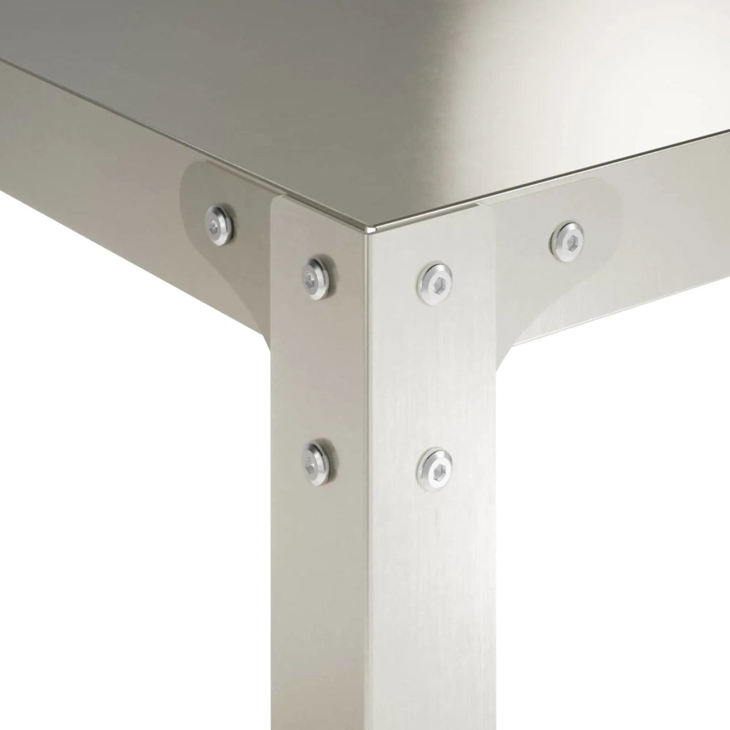 Tavolo da rinvaso 100 x 50 x 104 cm Acciaio Inox Argento 8014901