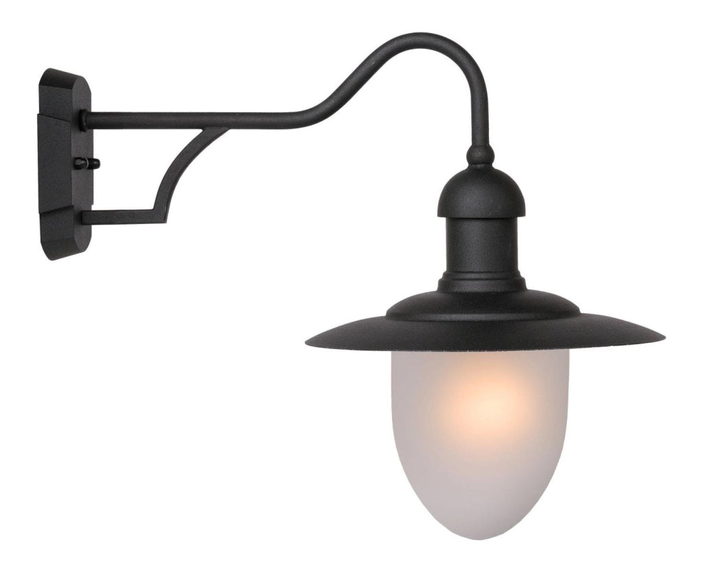 Applique esterna Lucide Aruba E27 24W IP44 nero/bianco
