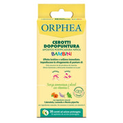 Cerotti Dopopuntura Bambini, Senza Alcool e Ammmoniaca, Con Vitamina E ad Azione Prolungata, 30pz, Orphea