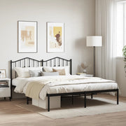 Giroletto con Testiera in Metallo Nero 180x200 cmcod mxl 84229