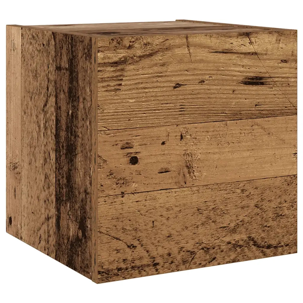 vidaXL Mobili TV a Parete 6 pz Legno Vecchio Legno Multistrato