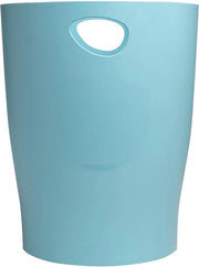 ECOBIN Skandi prigione con maniglie - grande capacità 15 litri - dimensioni 26,3 x 26,3 x 33,5 cm - per ufficio o casa - colore blu ghiaccio