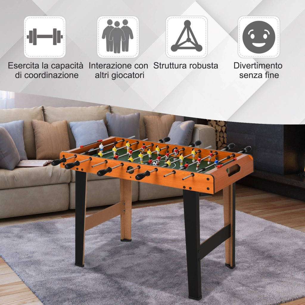 EasyComfort Calcio Balilla in Legno con 22 Giocatori e Accessori Inclusi