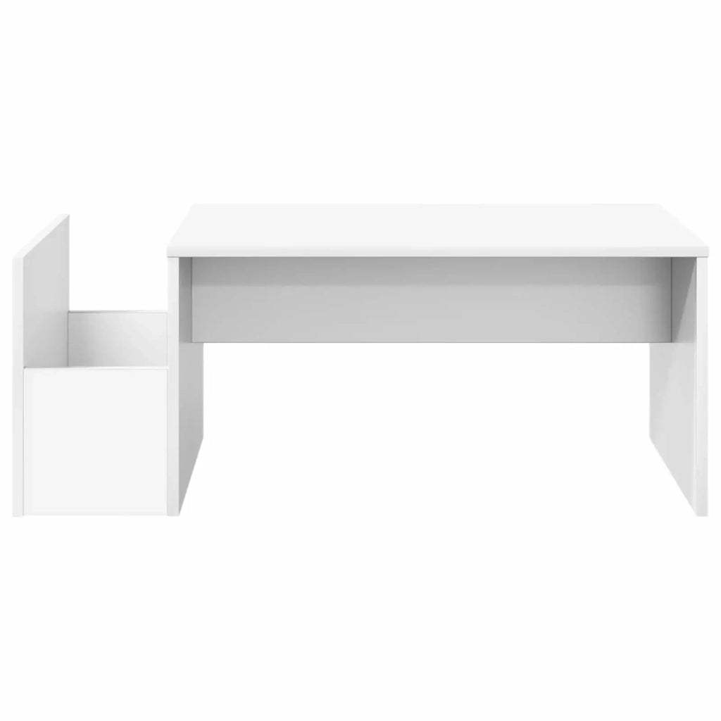 Tavolino da salotto Bianco 90 x 45 x 35 cm Legno multistrato 8000172