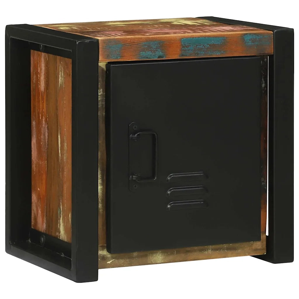 Mobile da Bagno con porta Marrone Legno Recuperato Massello 4013616