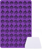 Bakmat per gatti con 70 rasterizzazioni, forma biscotto per gatti, matita da cucina con forme spettrali per lezioni di cucina per gatti, cioccolato, biscotti, dolci, Halloween, BPA libero, gatto fantasma.