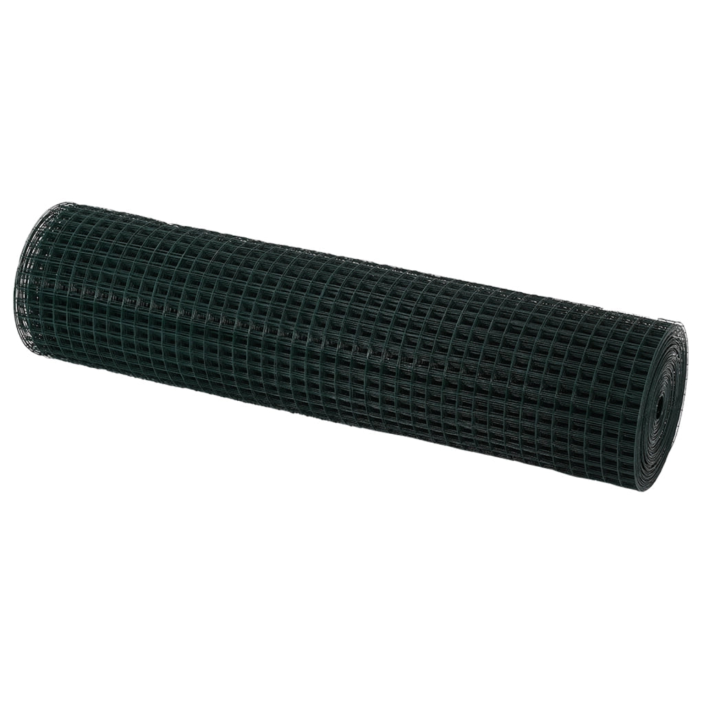 Recinzione in Filo Saldato Verde 0,6x10 m Acciaio