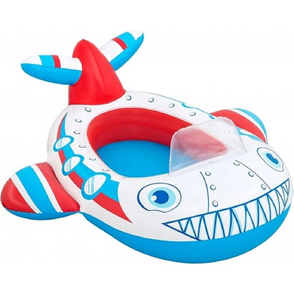 Trade Shop - Canottino Gonfiabile Jeep 92x61 Cm / Aereo 109x97 Cm Gommone Per Bambini 34169 -