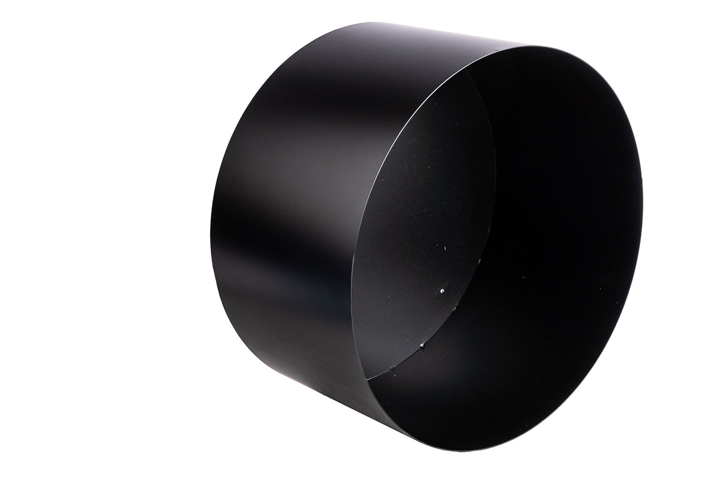 Porta Legna a Muro Ø55x30 cm in Ferro Verniciato Grigio Martellato