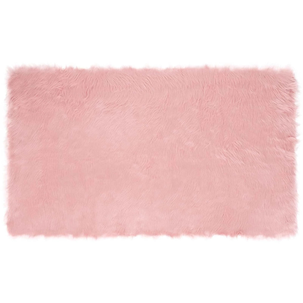 Tappeto in finta TAFALLA Rosa 100 x 200 cm Poliestere