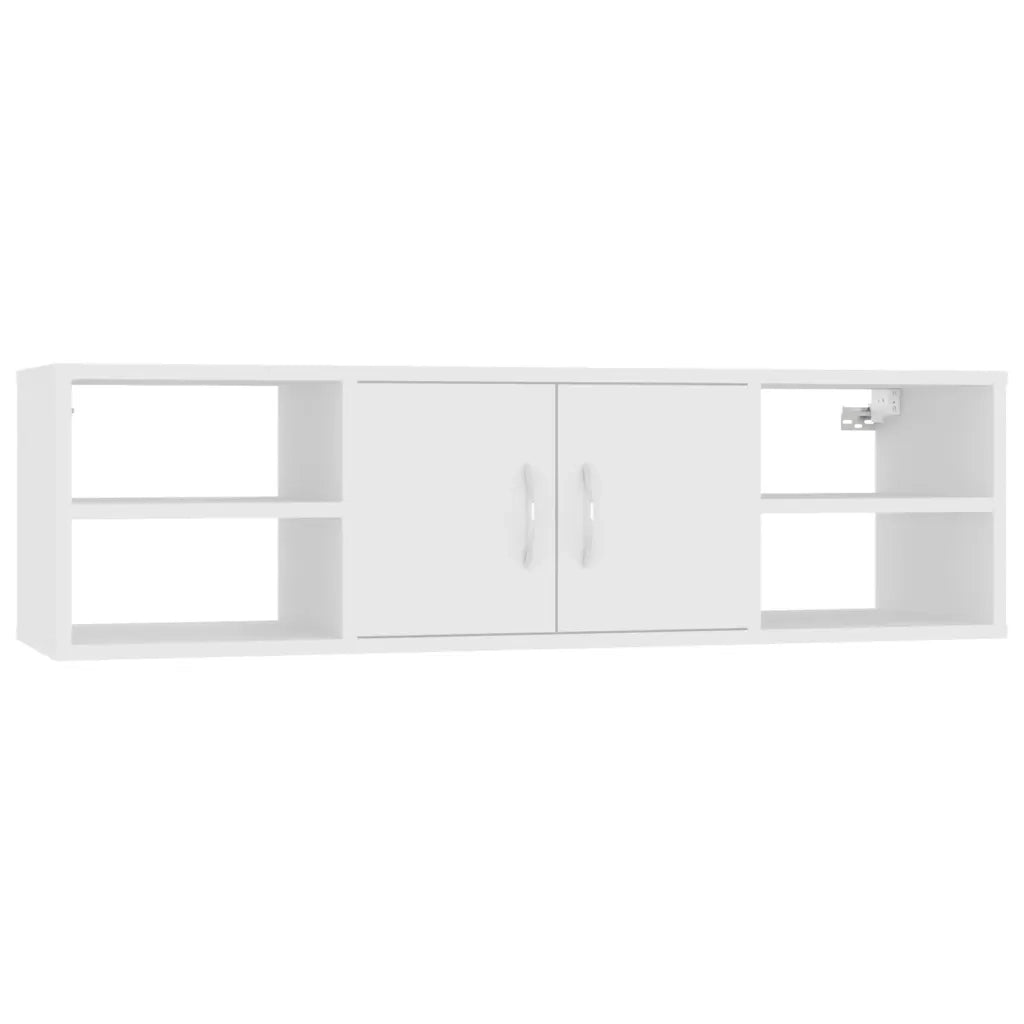 Scaffale a parete | Ripiano a parete | Mensola a parete Bianco 102x30x29 cm in Legno Multistrato