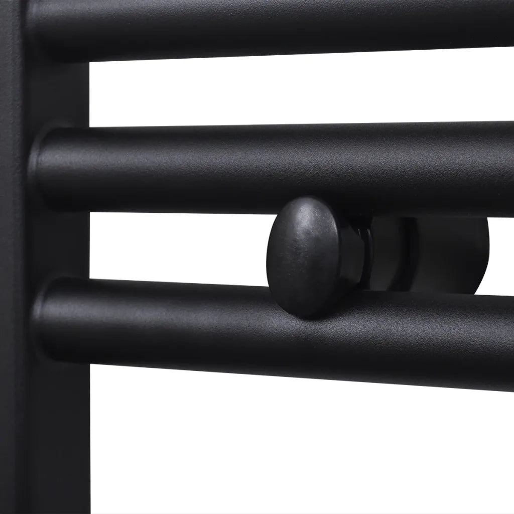 Radiatore Centrale Portasciugamano Dritto Nero 600 x 1160 mm 141908