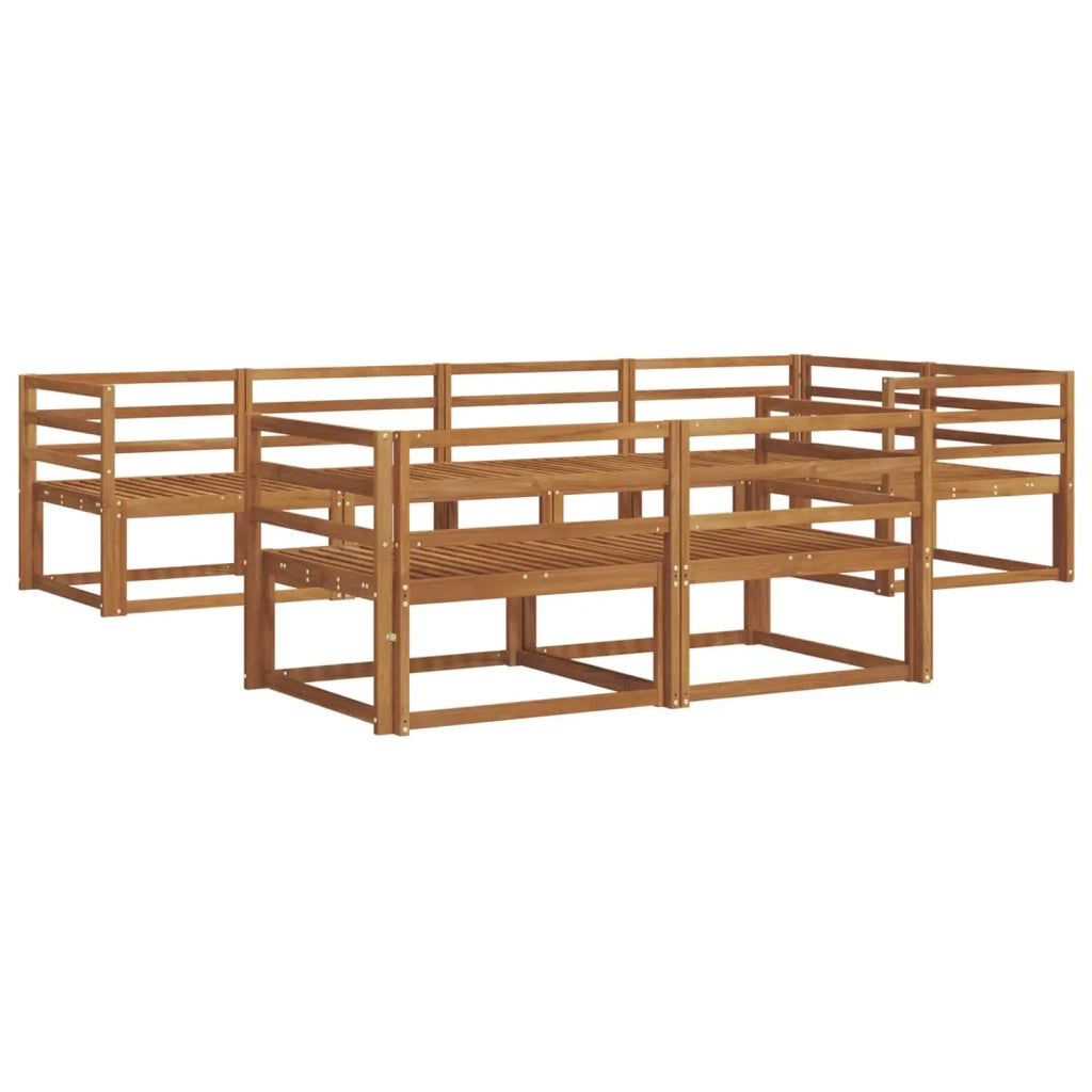 Set di divani da esterno 7 pcs Naturale 3367702