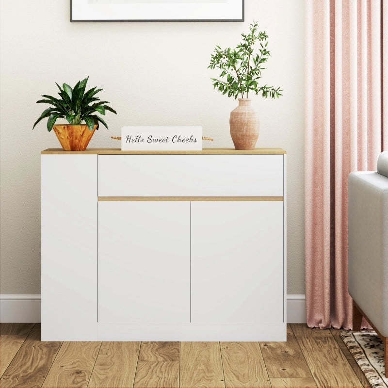CREDENZA con ripiano regolabile 105 x 30 x 81,5 cm Bianco