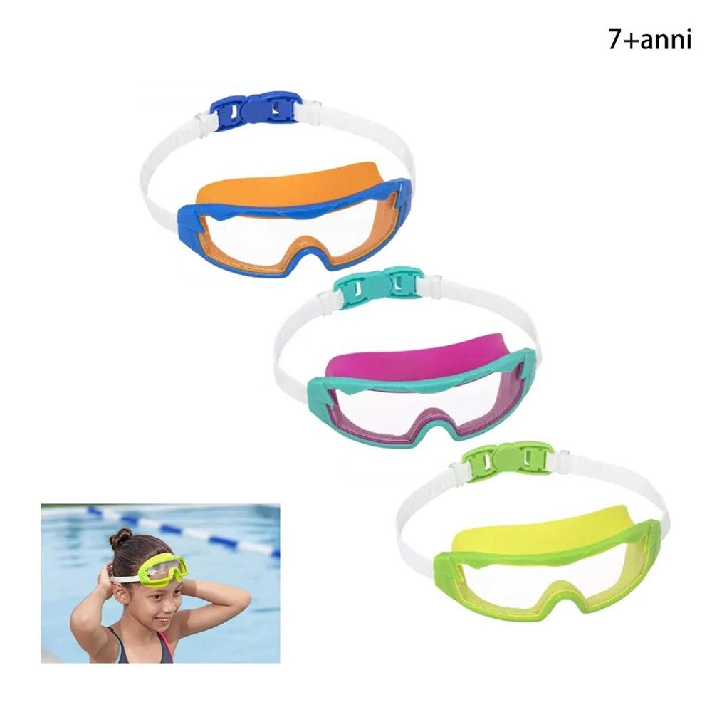 Trade Shop - Occhialini Da Nuoto Sub Tidal Surge Con Fibbia Bambini Da 7+ Anni 3 Colori 21179 -