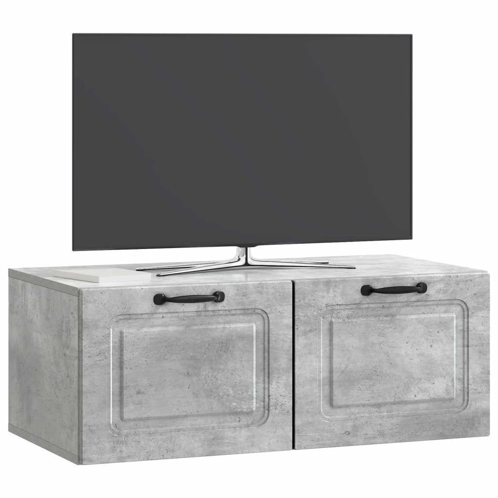 Mobile Porta TV da Muro Grigio Cemento 78,5 x 41 x 30 cm 899368