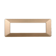 Placca Plastica Serie Starlight 7P Colore Oro Compatibile Con Vimar Plana