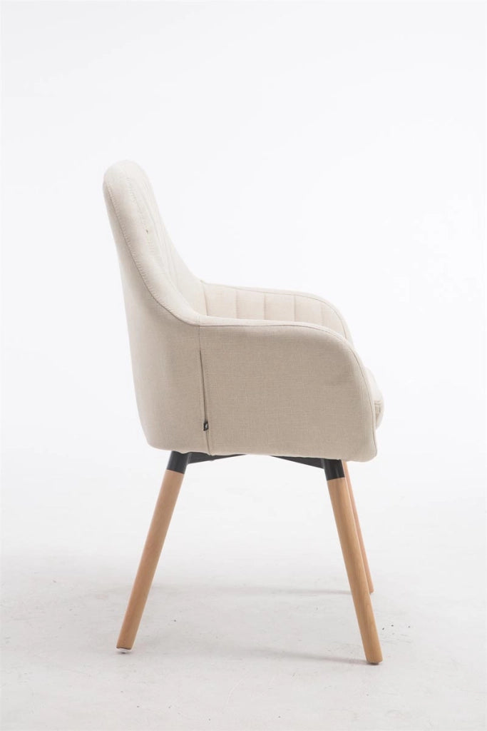 Poltroncina Florian in tessuto crema,natura