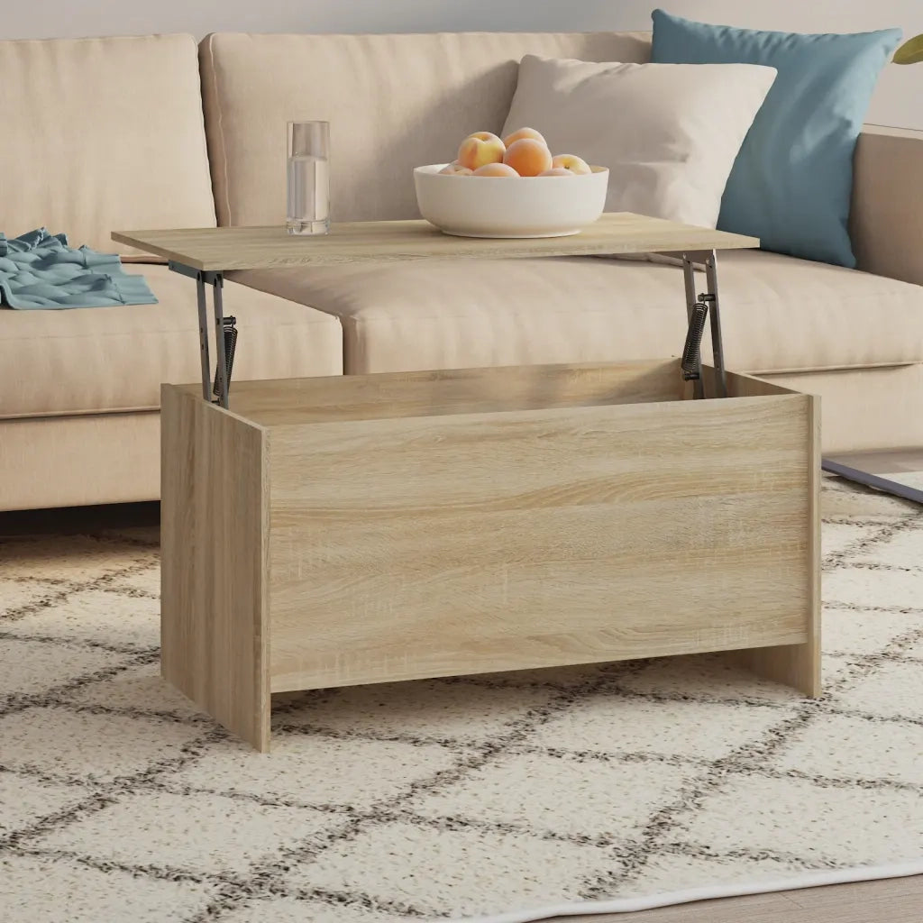 Tavolino Rovere Sonoma 102x55,5x52,5 cm in Legno Multistrato 809668