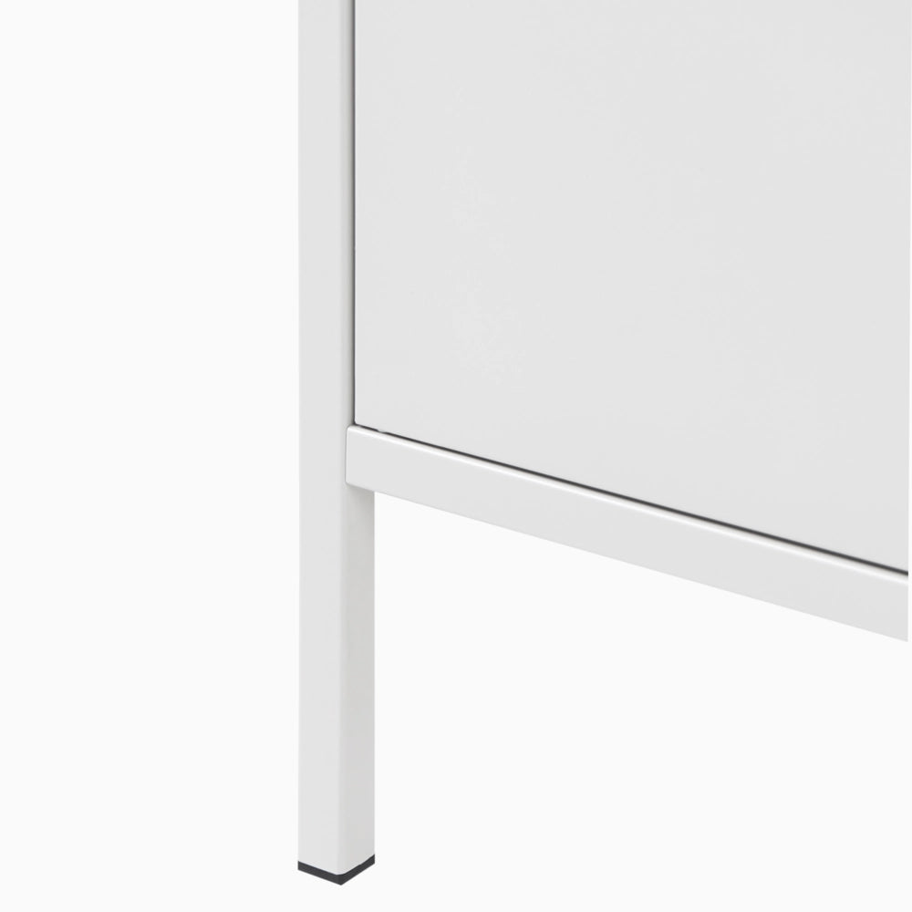 Mobile contenitore Armadio da ufficio in acciaio grigio chiaro con 5 ripiani Verniciato a polvere Moderno ufficio domestico in stile industriale
