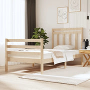 Giroletto-Struttura Letto in Legno Massello 90x190 cm Single 789864