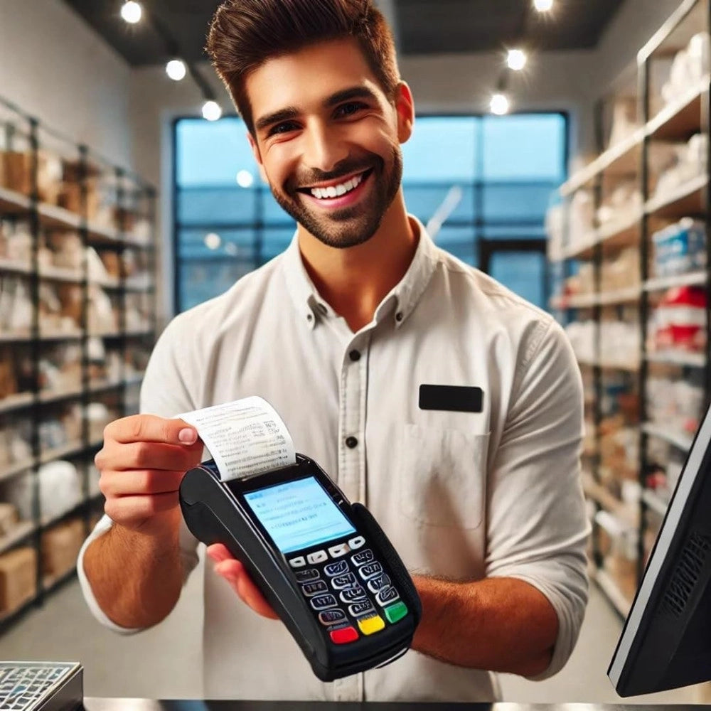 Trade Shop - Kit 10 Rotoli Pos In Carta Termica 57mmx20mt Universali Compatibili Con Dispositivi Pos -
