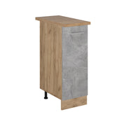 Vicco Armadio cucina dispensa alto Calcestruzzo 30 cm , PL Rovere