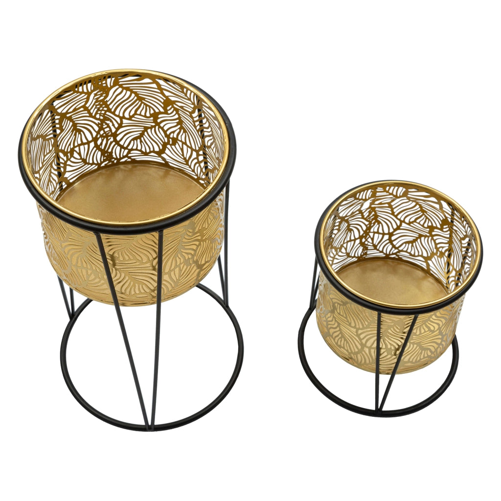 Ilul, Vaso set 2 Vasi, Portavasi Rimovibili, oro