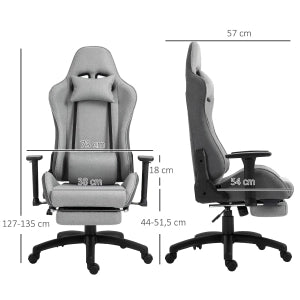 Sedia da ufficio ergonomica - Zephmum- Regolabile con cuscini rimovibili