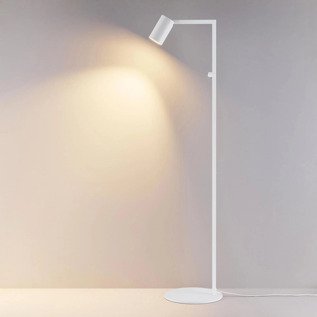 Piantana LED da terra elegante design moderno lampada pavimento GU10 luce orientabile salotto ufficio camera albergo 230V COLORE BIANCO