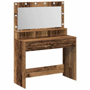 Toeletta | Tavolo da Trucco con specchio Legno vecchio 100 x 41 x 135 cm