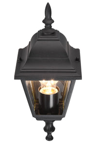 Applique da Esterno Attacco E27 in Alluminio Nero Opaco