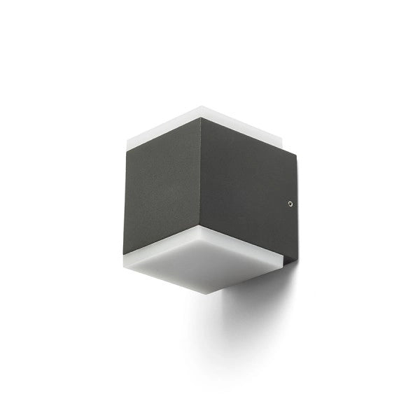Lampada applique TIRAS II da parete grigio antracite acrilico 230V LED 2x6W IP54  3000K