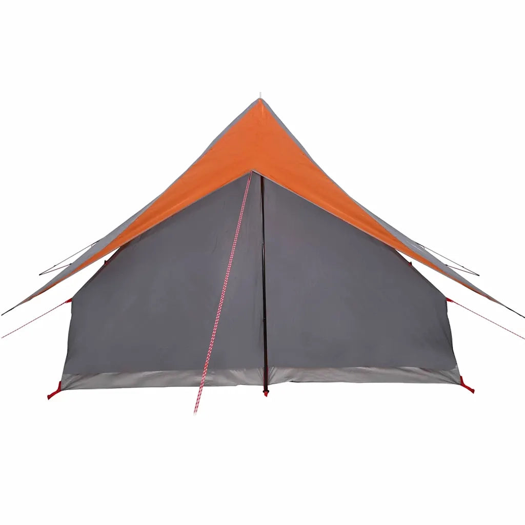 Tenda Familiare con tetto Grigio e arancione 256 x 256 x 185 cm 4100678