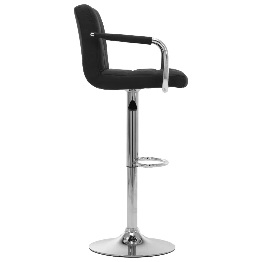 Sedie da Bar 2 pz Nere in Tessuto cod mxl 63938