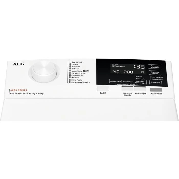 AEG LTR6G63C Lavatrice a carica dall'alto serie 6000 ProSense® 6 kg
