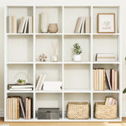 Libreria Bianca 137,5x29x137,5 cm in Legno Multistrato 3310289