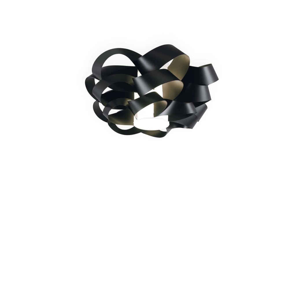 Plafoniera Moderna Cloud Polilux ® Nero 1 Luce E27 D60Cm