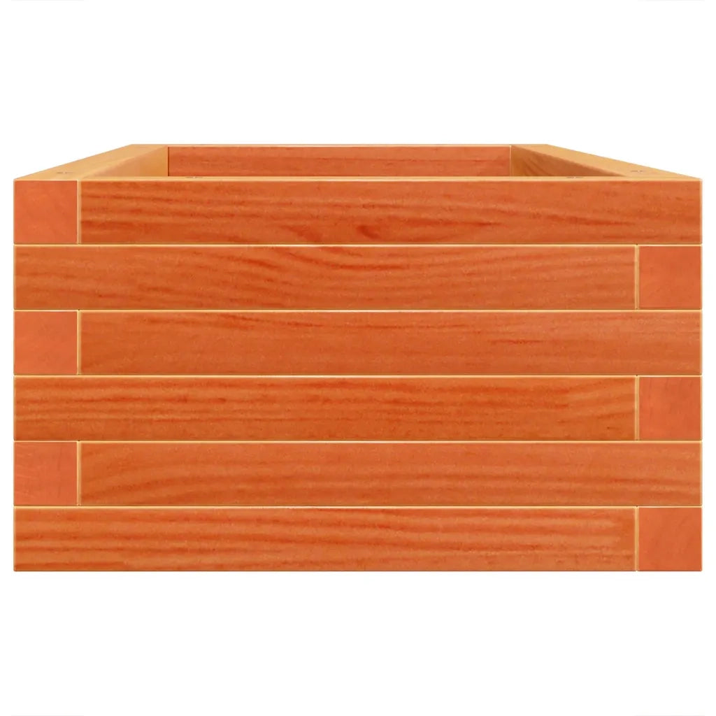 Fioriera Giardino-Vaso da Esterno-Contenitore per Piante Marrone Cera 90x40x23 cm Legno Massello Pino
