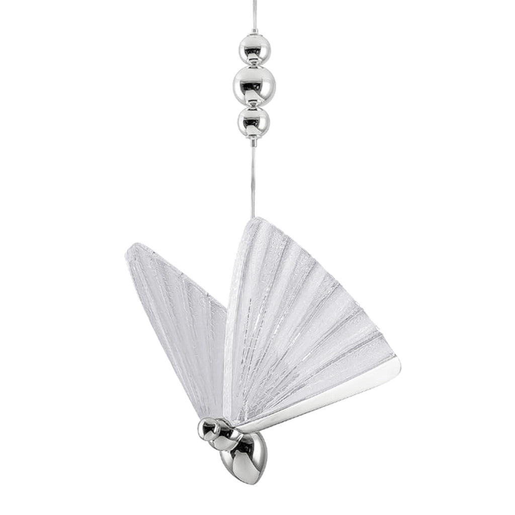 Lampadario rotondo Mariposa cromo LED CCT 24W Light Prestige