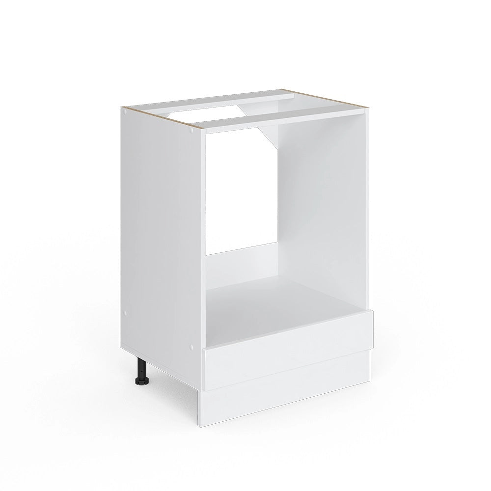 Mobile per forno da incasso R-Line Bianco lucido/Bianco 60 cm, PL Antracite Vicco