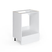 Mobile per forno da incasso R-Line Bianco lucido/Bianco 60 cm, PL Antracite Vicco
