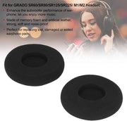Accessori per cuffie confortevoli con cuscini sostitutivi di morbidi tessuti per cuffie - con schiuma di poliuretano - nero