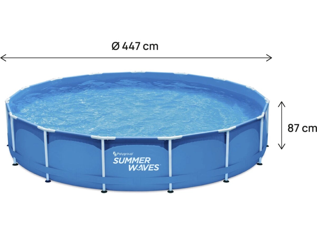 Piscina tubolare rotonda "Annie" - 4,57 x 4,57 x 0,84 m - Blu