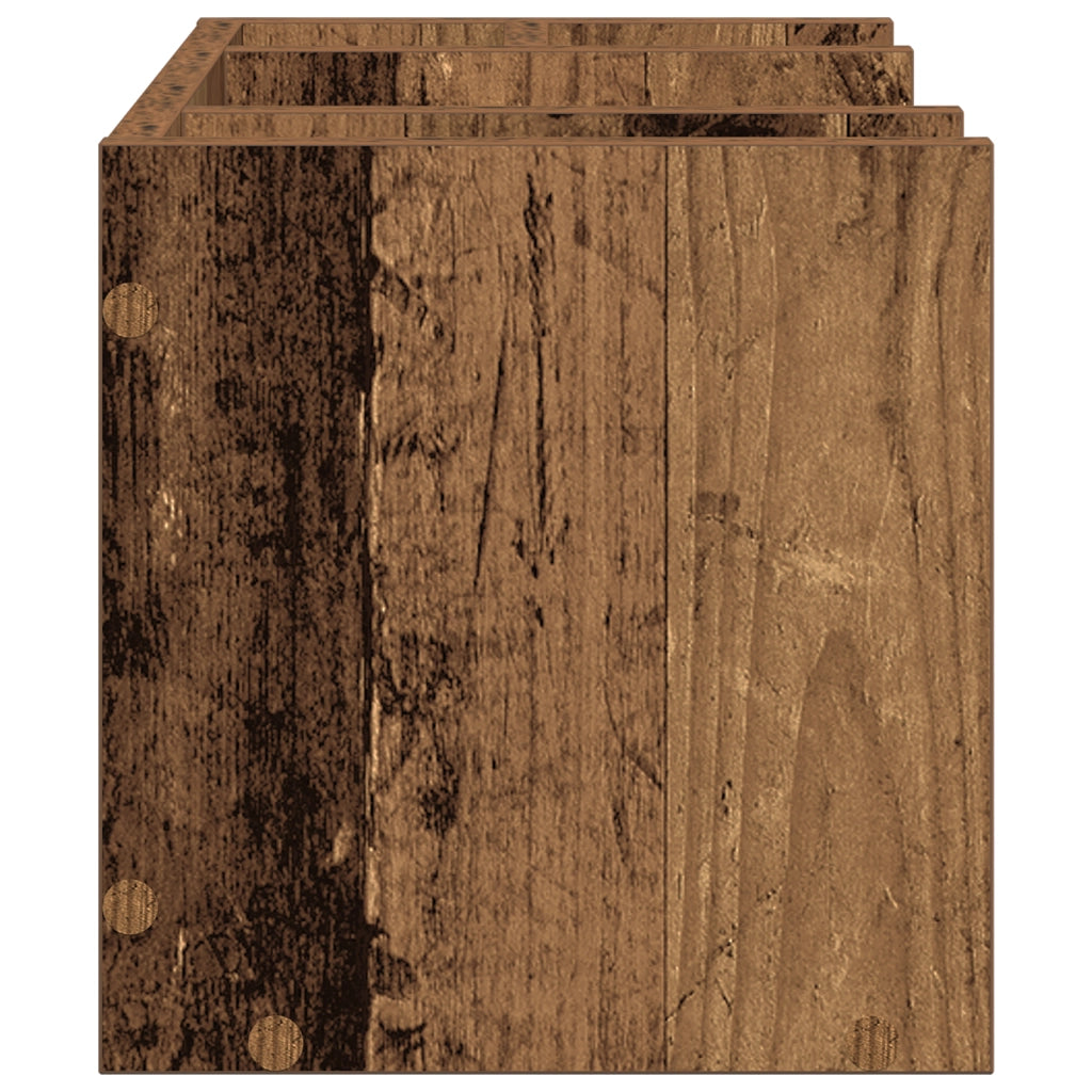 Organizzatore da scrivania Rovere Vecchio 44.5x24x25 cm Legno Ingenerizzato