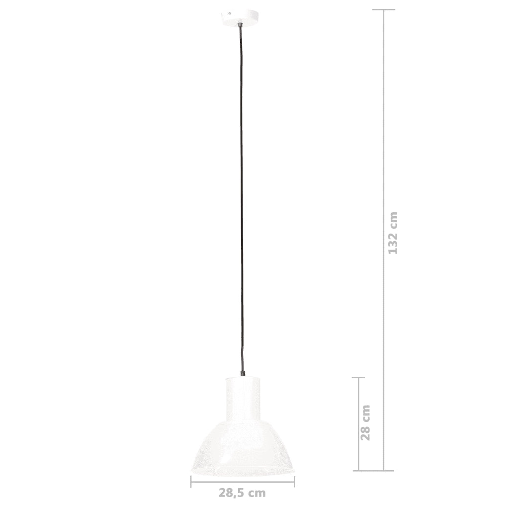 Lampada a Sospensione 25 W Bianca Rotonda 28,5 cm E27 CFW6376121